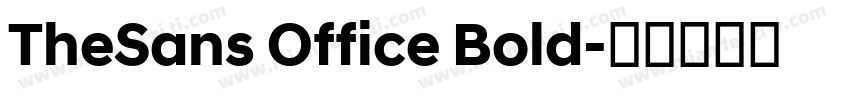 TheSans Office Bold字体转换